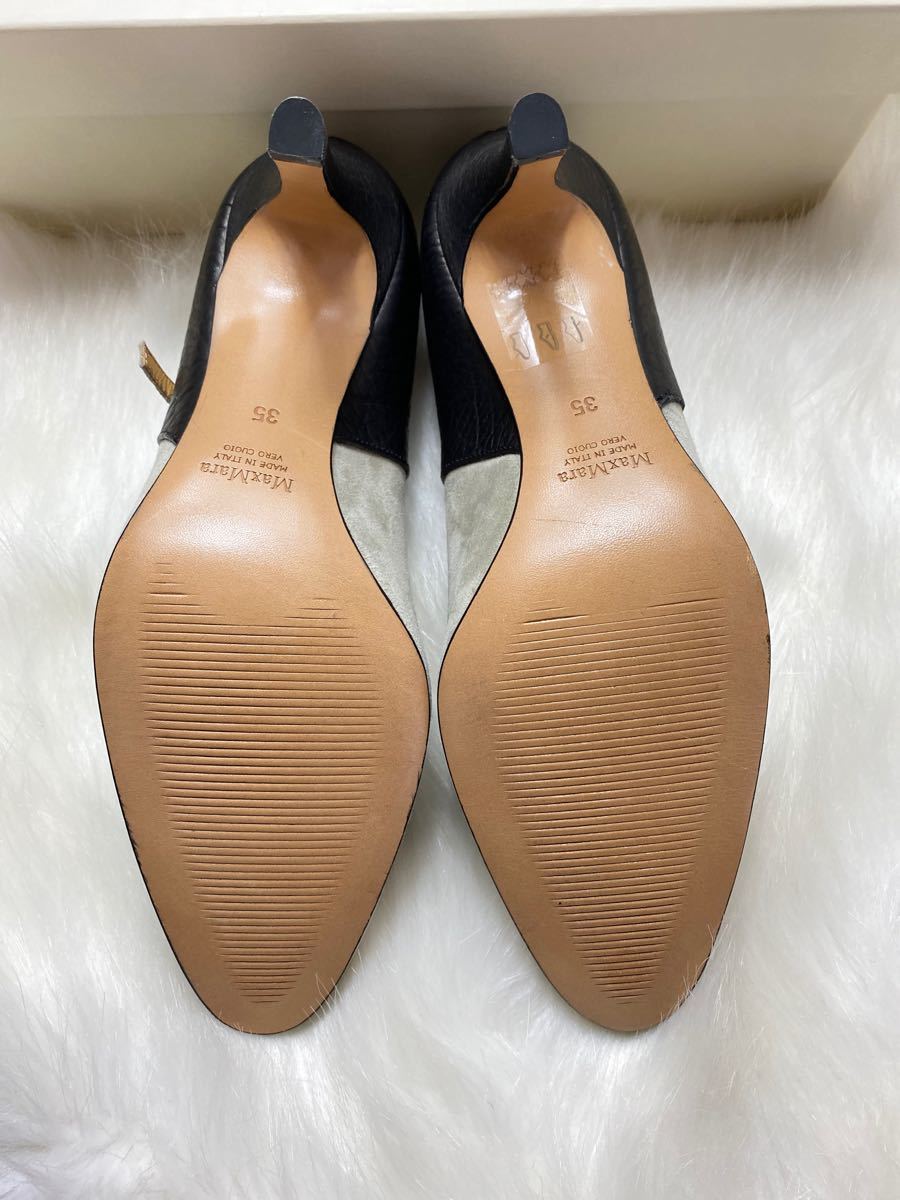 出群 最終値下げ Max Mara パンプス レザー ブラウン agapeeurope.org