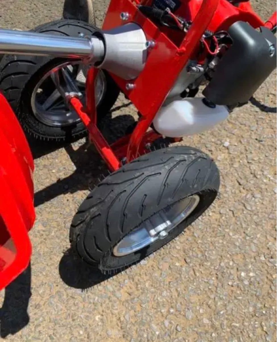 タイヤ付きエンジン草刈機 42.7cc!! 新品!! おまけ付き 手押し草刈機