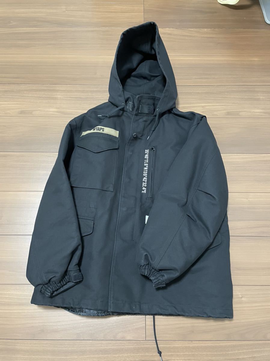 20AW WTAPS WSFM JACKET COTTON TWILL 202WVDT-JKM01 BLACK L ダブル