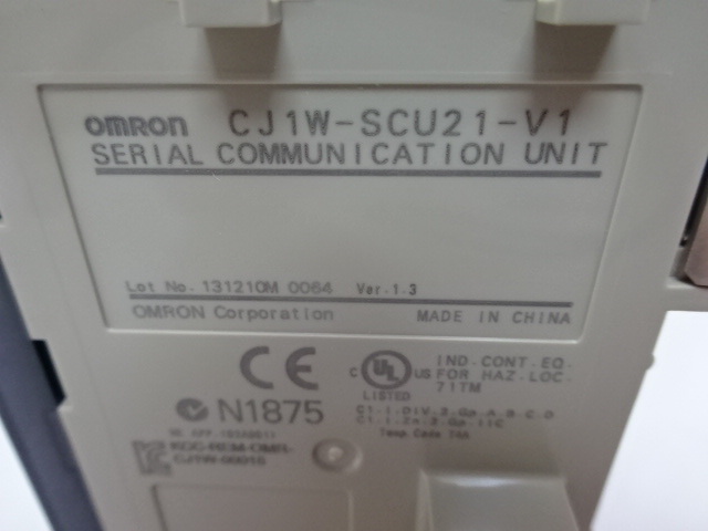 OMRON PLC シリアル通信装置 CJ1W-SCU21-V1_画像5