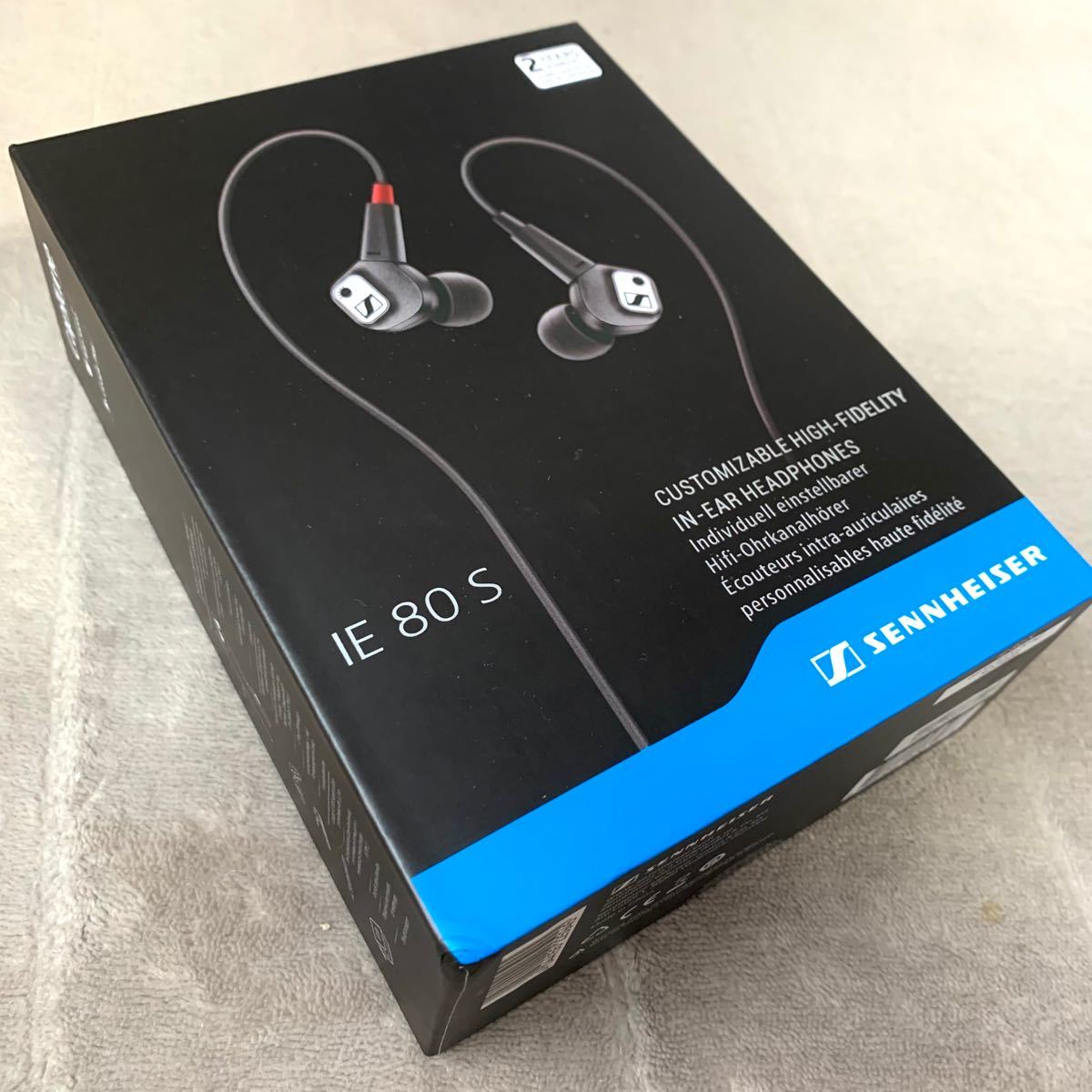 ◇高品質 SENNHEISER ゼンハイザー IE80S イヤホン ブラック 黒. zppsu