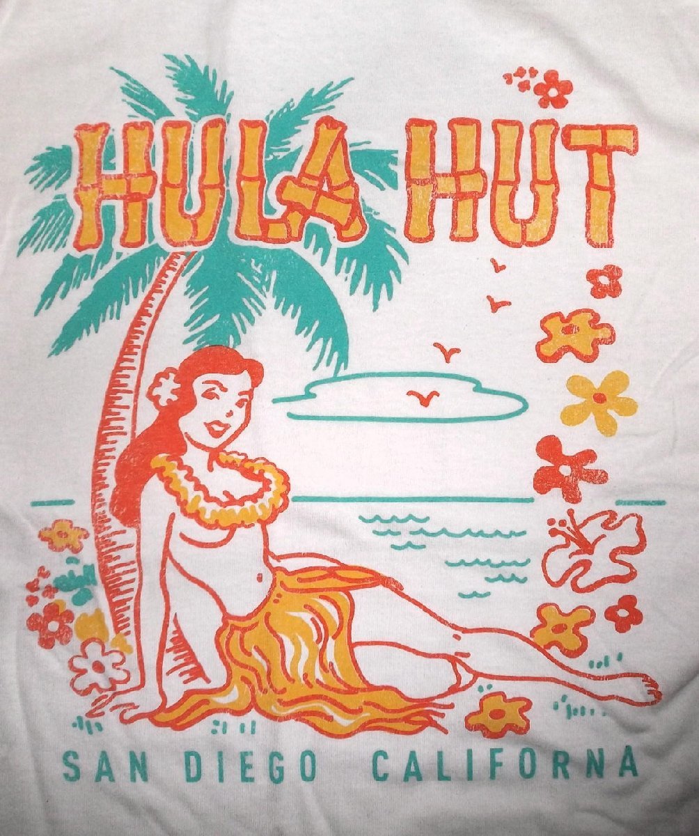 ★フラ ハット Tシャツ HULA HUT TIKI BAR MATCHBOOK ART - S 正規品 ティキ バー カクテル マグ カルチャー hawaiiana ハワイ_画像1