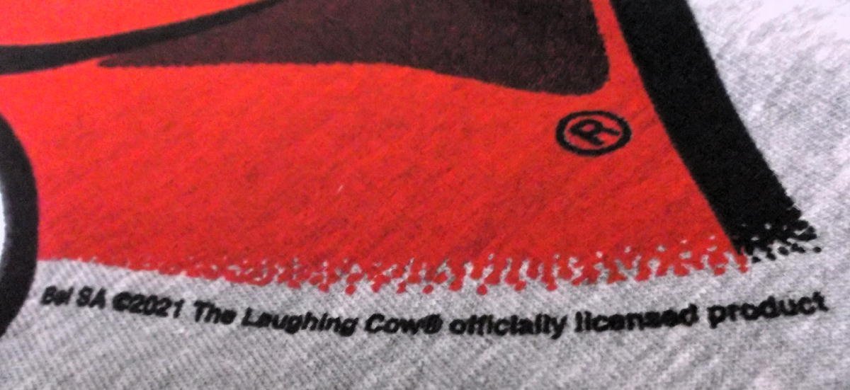 ★ラーフィング カウ チーズ Tシャツ LAUGHING COW CHEESE - M 新品 正規品 牛 カンパニー キャラクター usa アメキャラ_画像4