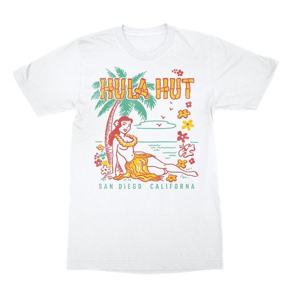 ★フラ ハット Tシャツ HULA HUT TIKI BAR MATCHBOOK ART - S 正規品 ティキ バー カクテル マグ カルチャー hawaiiana ハワイ_画像2