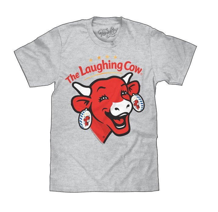 ★ラーフィング カウ チーズ Tシャツ LAUGHING COW CHEESE - M 新品 正規品 牛 カンパニー キャラクター usa アメキャラ_画像1
