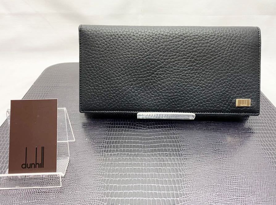 新品未使用 dunhill ダンヒル レザー長財布 ブラック WJ7000A www