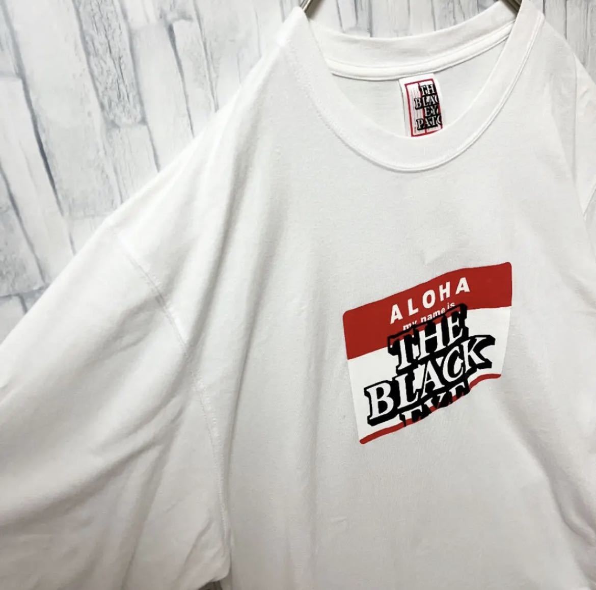 THE BLACK EYE PATCH ブラックアイパッチ 半袖 Tシャツ デカロゴ ビッグロゴ センターロゴ サイズM アロハ 送料無料_画像5