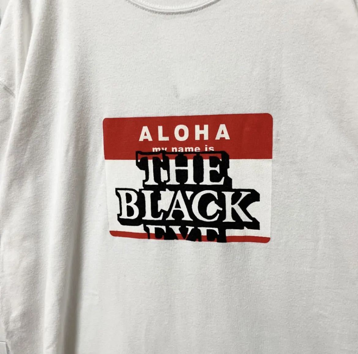 THE BLACK EYE PATCH ブラックアイパッチ 半袖 Tシャツ デカロゴ ビッグロゴ センターロゴ サイズM アロハ 送料無料
