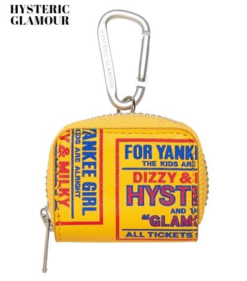 新品【HYSTERIC GLAMOUR DIZZY&MILKY コインパース YELLOW ヒステリックグラマー コインパース コインケース 小銭入れ 財布 小物入れ】_画像1