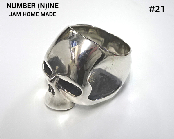 #21 новый товар [NUMBER (N)INE × JAM HOME MADE SKULL RING Jam Home Made x Number Nine Skull кольцо серебряное кольцо Silver925]