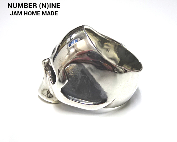 #21 новый товар [NUMBER (N)INE × JAM HOME MADE SKULL RING Jam Home Made x Number Nine Skull кольцо серебряное кольцо Silver925]