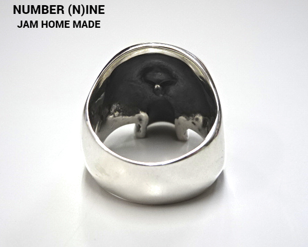 #21 новый товар [NUMBER (N)INE × JAM HOME MADE SKULL RING Jam Home Made x Number Nine Skull кольцо серебряное кольцо Silver925]