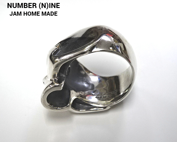 #21 новый товар [NUMBER (N)INE × JAM HOME MADE SKULL RING Jam Home Made x Number Nine Skull кольцо серебряное кольцо Silver925]