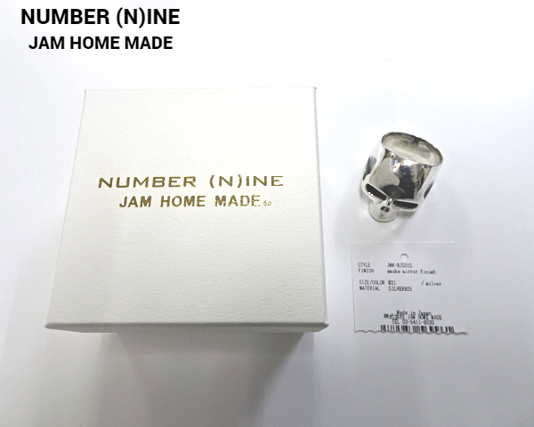 #21 новый товар [NUMBER (N)INE × JAM HOME MADE SKULL RING Jam Home Made x Number Nine Skull кольцо серебряное кольцо Silver925]