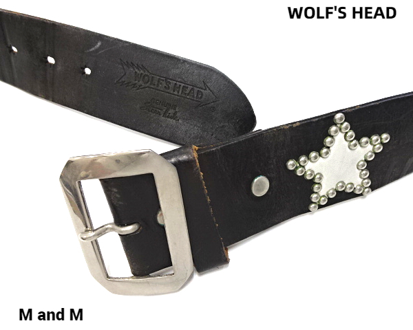 34【WOLF'S HEAD × M&M BELT エムアンドエムx ウルフズヘッド 34【WOLF'S HEAD × M&M BELT エムアンドエムx ウルフズヘッド