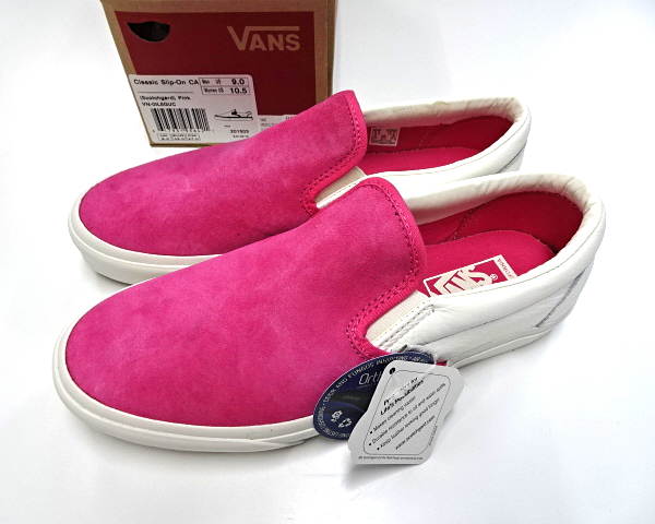 US9.0 (27cm)【VANS Classic Slip-On CA (Scotchgard) Pink VN-0IL5GUC ヴァンズ バンズ クラッシック スリッポン ピンク スコッチガード】_画像6