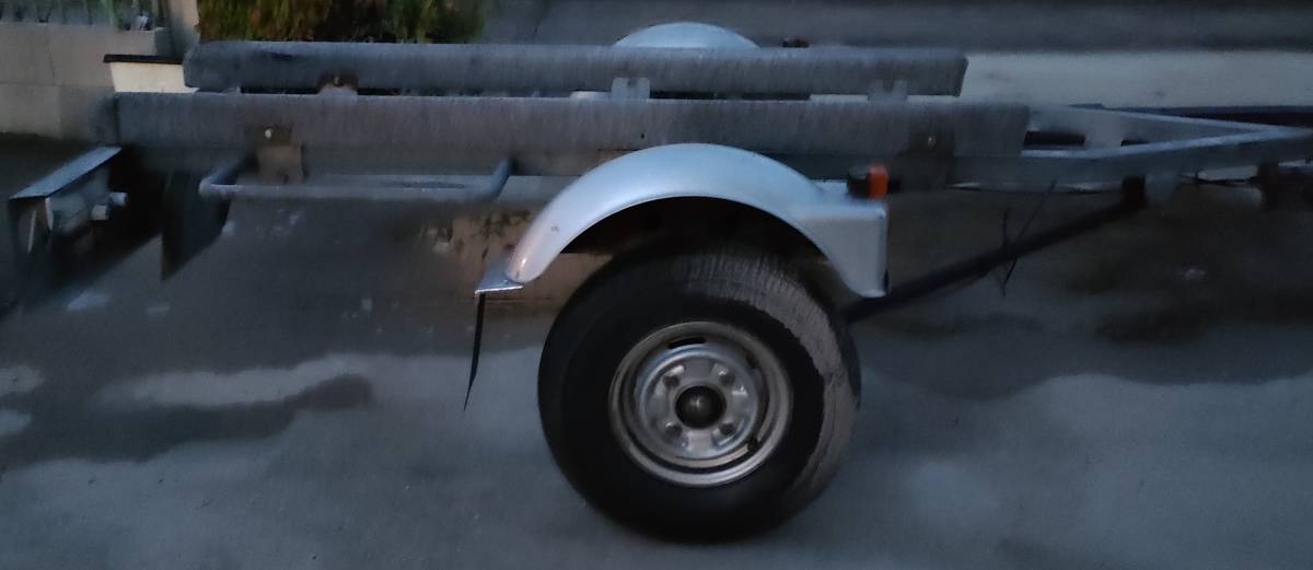 軽 ボートトレーラー 車検有 自賠責付 レトロ サスペンション有