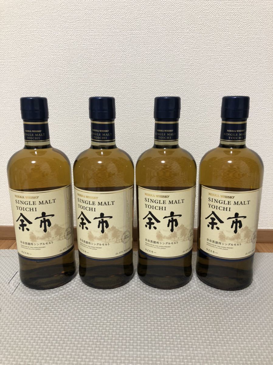 余市 シングルモルト700ml 4本 ウイスキーNIKKA YOICHI ニッカ