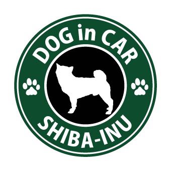 [do Guin car ] start ba manner car sticker -*. dog 