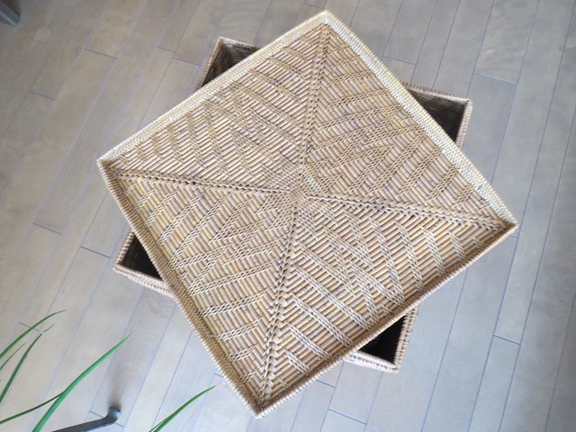 カッシーナで購入○○インドネシア・バリ島の民芸品○○ アタの特大 カッシーナで購入○○インドネシア・バリ島の民芸品○○ アタの特大