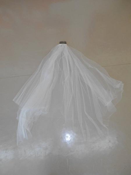  first come, first served! free shipping * used *chu-ru material * veil **I-805-41