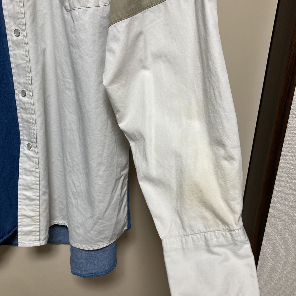 ELY CATTLEMAN 長袖ウエスタンシャツ 刺繍入り L ビンテージ オーバー ...