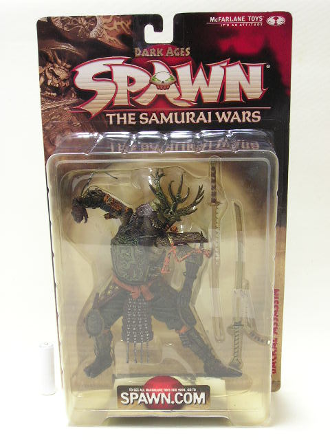 #mak fur Len toys SPAWN series 19 Samurai War z Jackal asasin Spawn figure THE SAMURAI WARS JACKAL ASSASSIN