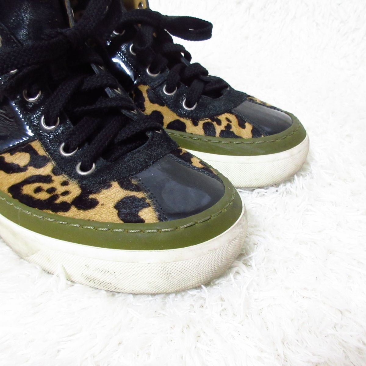 ジミーチュウ JIMMY CHOO スニーカー レオパード ヒョウ柄 ゼブラ柄