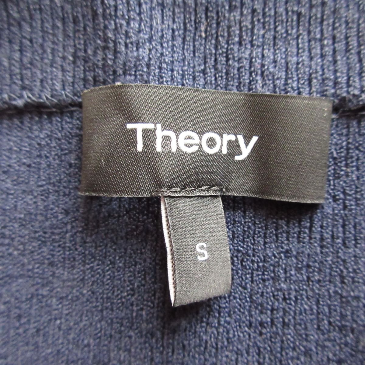 良品 19SS Theory セオリー SHALLOW MOCKNECK ウォッシャブル ニット セーター S ネイビー 紺_画像3