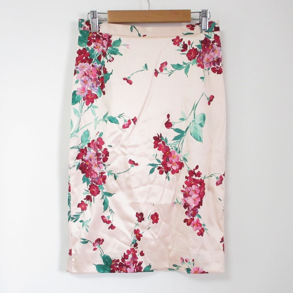 Dolce&Gabbana ドルチェ&ガッバーナ 花柄 シルクブレンド 膝丈 パール