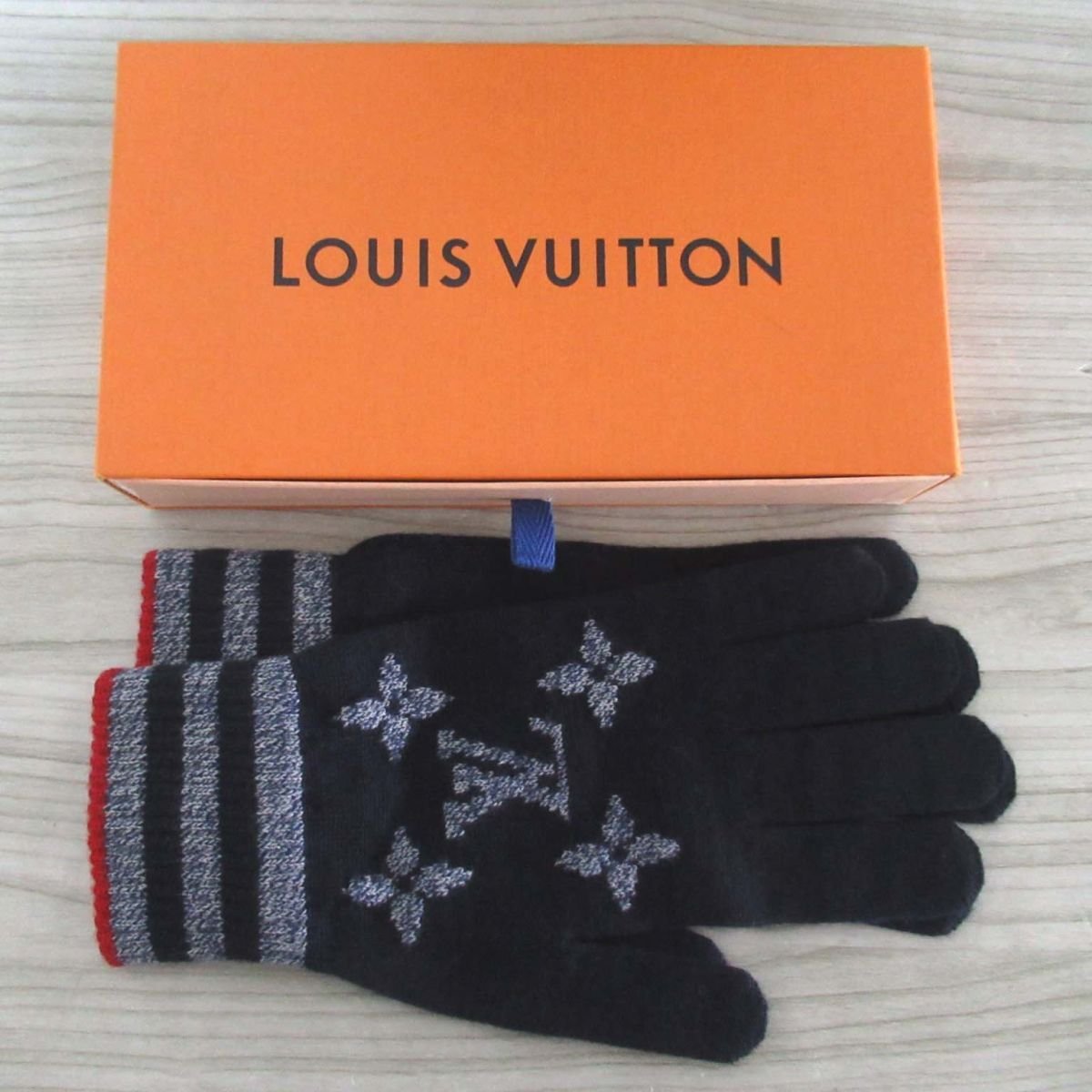 【センチ】 ヴィトン メンズ グローブ 手袋 モノグラム 美品