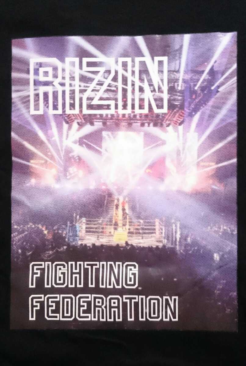 RIZIN ライジン バックプリント フォト Tシャツ ブラック メンズ 3Lサイズ_画像3