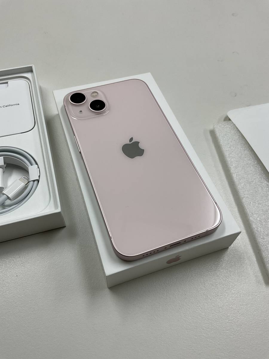 1円スタート◇iPhone 13 ピンク 128 GB SIMフリー ◇超美品 ほぼ未