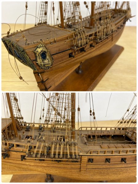 コーレル社製木製帆船模型ラ・シレン 完成品 1/75スケール コーレル社製木製帆船模型ラ・シレン 完成品 1/75スケール