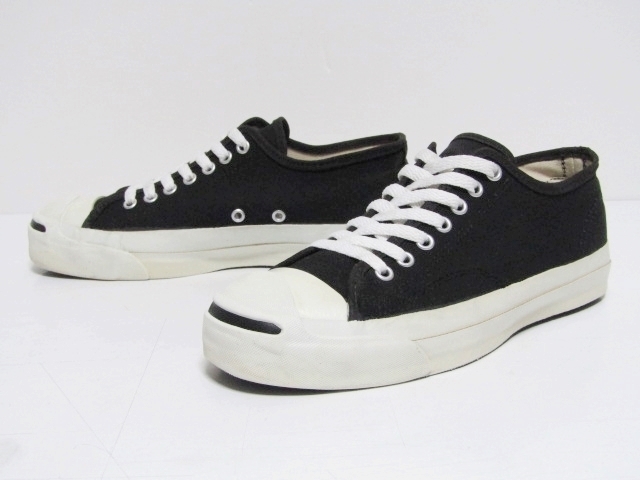 90s VTG USA製 Made in USA CONVERSE JACK PURCELL BLACK CANVAS US7