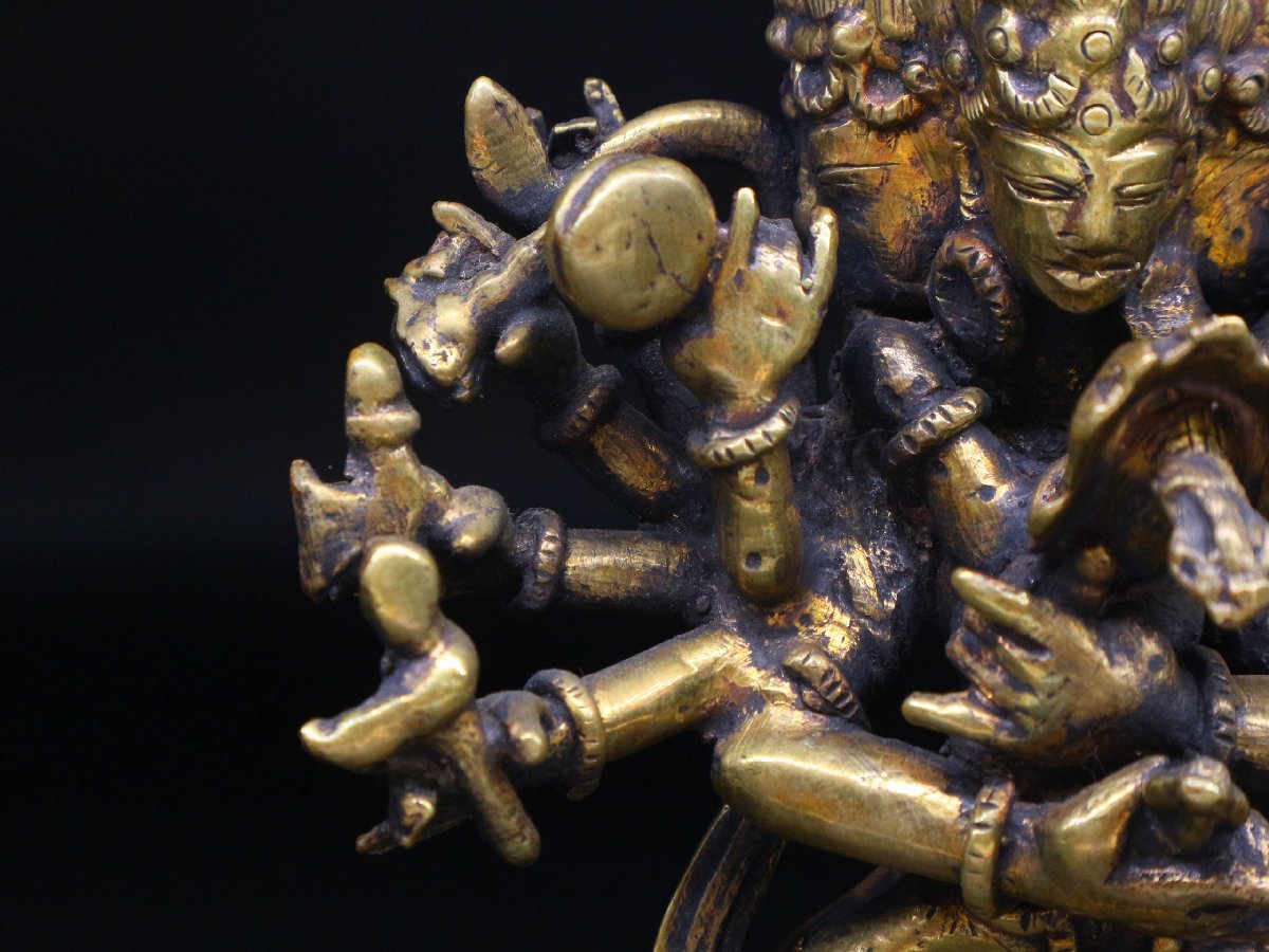 チベット 仏教美術 ヤマ 歓喜仏 閻魔 仏像 金属工芸 時代 精密彫刻