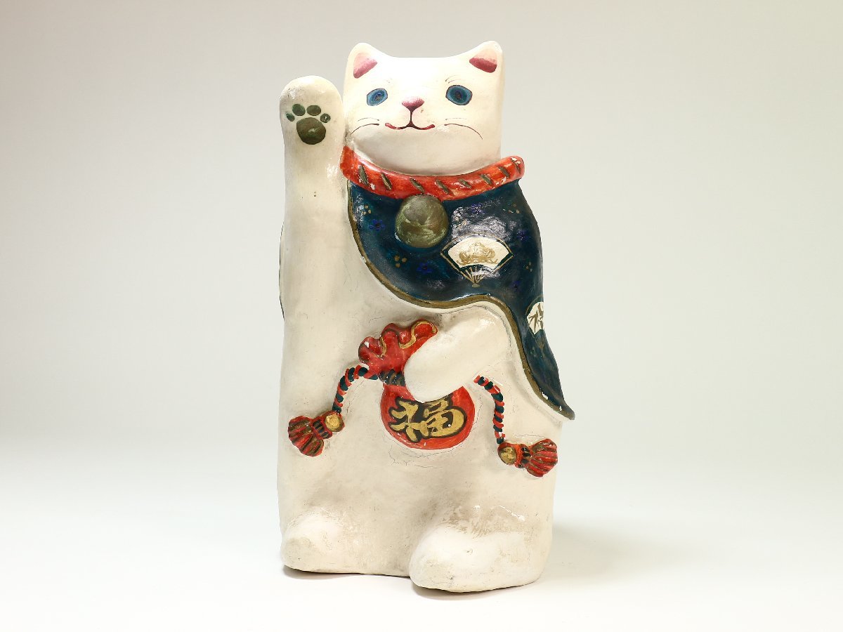 人形作家 岩井小夜子 作 招き猫 右手上げ TORINOICHI 縁起物 人形作家 岩井小夜子 作 招き猫 右手上げ TORINOICHI 縁起物