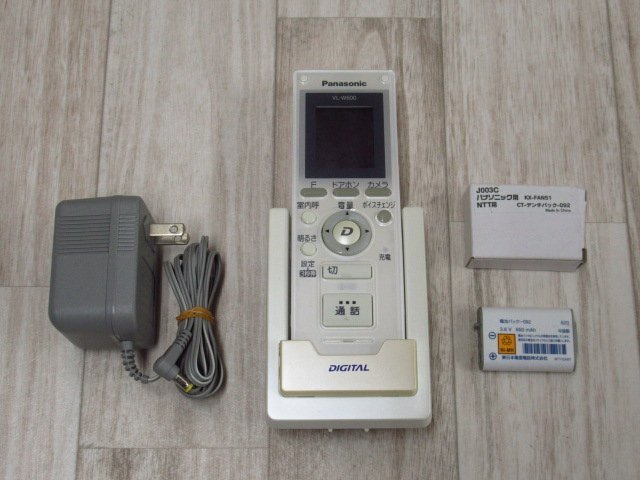 ・Ω XC2 15994◆保証有 パナソニック Panasonic VL-W600 ワイヤレスモニター子機 アダプタ/新品電池付 ・祝10000！取引突破！_画像1