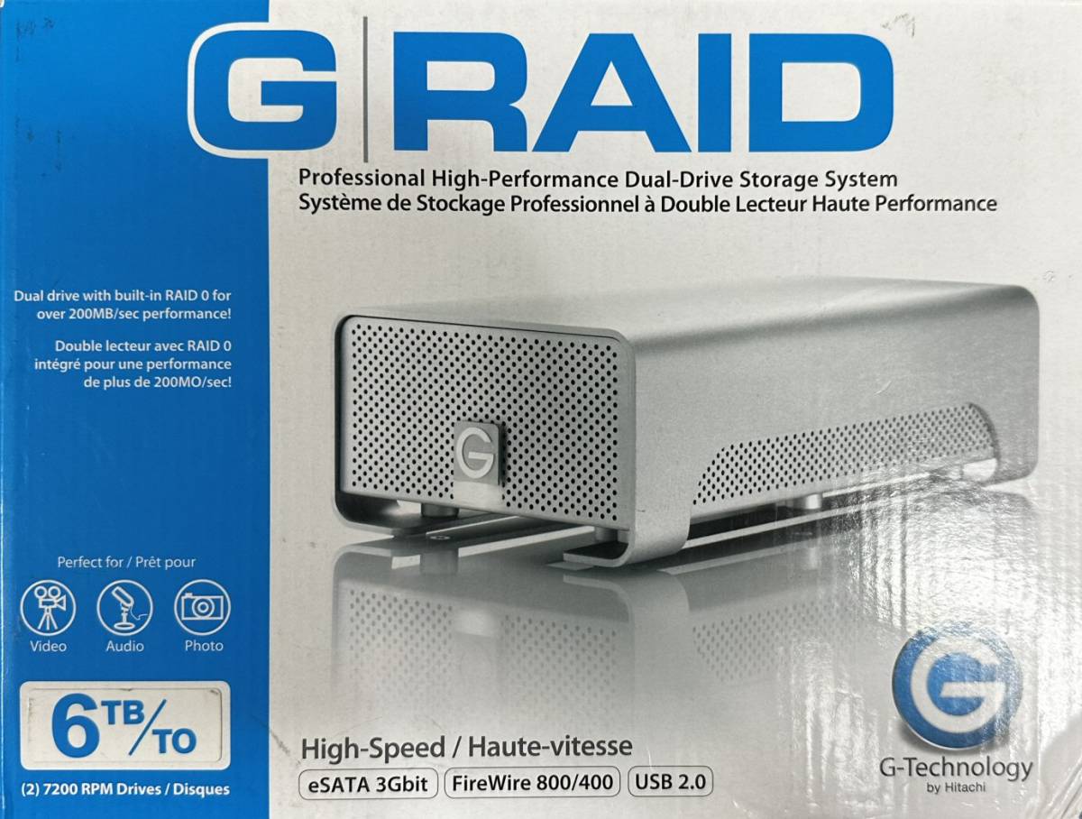 G-Technology G RAID RAID対応外付けHDDケース（2ベイ）※HDDなし - www