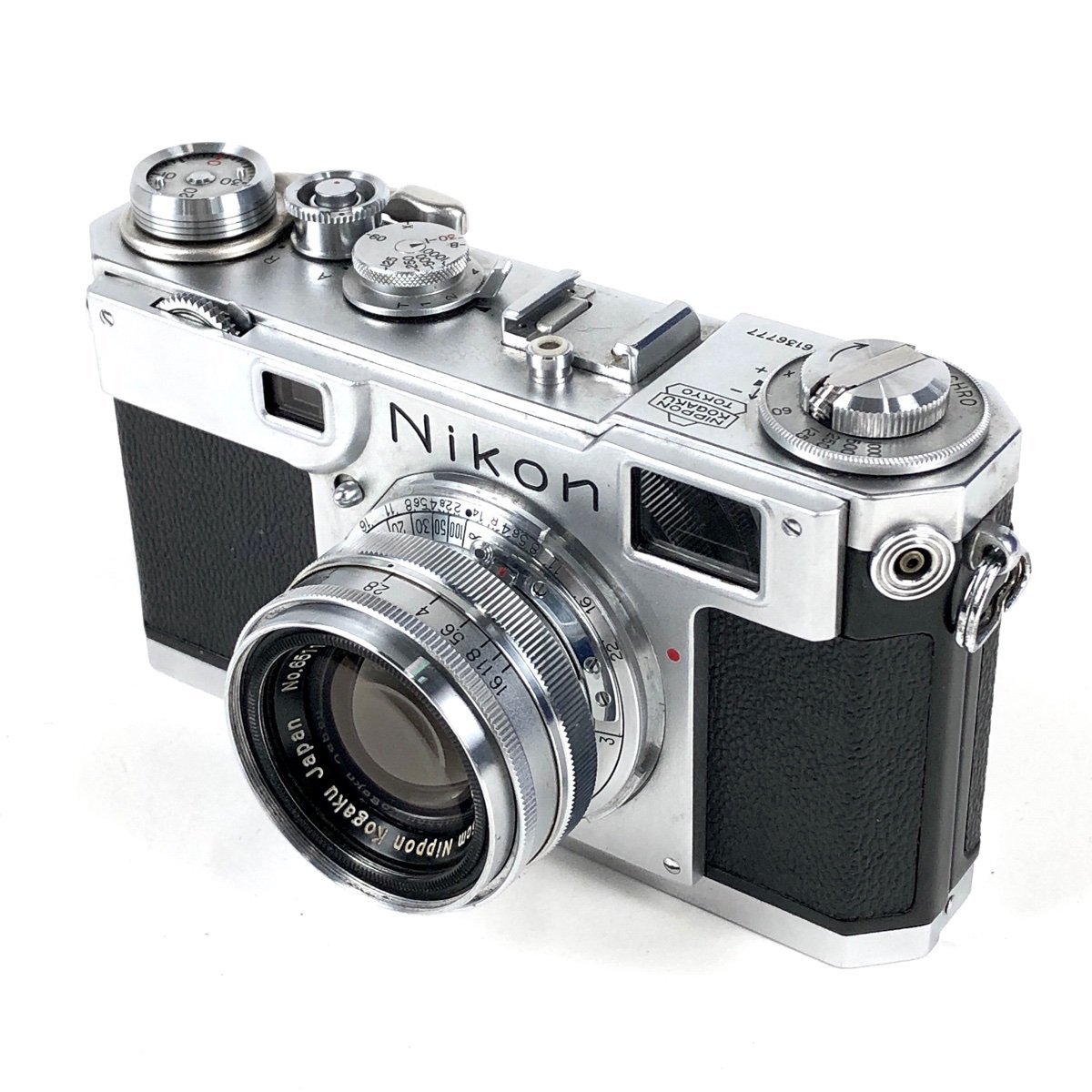 ニコン Nikon S2 + NIKKOR H.C 5cm F2 Sマウント 50mm フィルム レンジ
