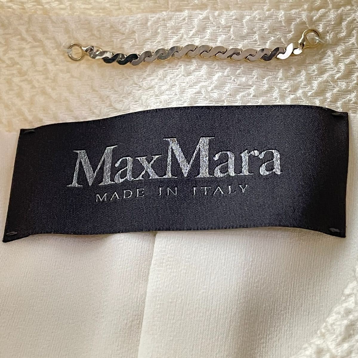 Max Mara マックスマーラ ジャケット アイボリー Pianoforte_画像9