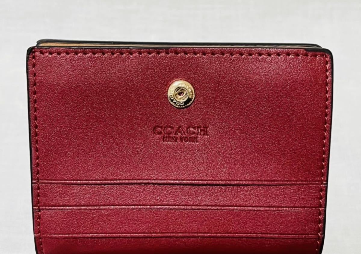 COACH コーチ スモール ウォレット レインボー 二つ折り財布 C4536 新品未使用品 大人気 フォローで付属品プレゼント中