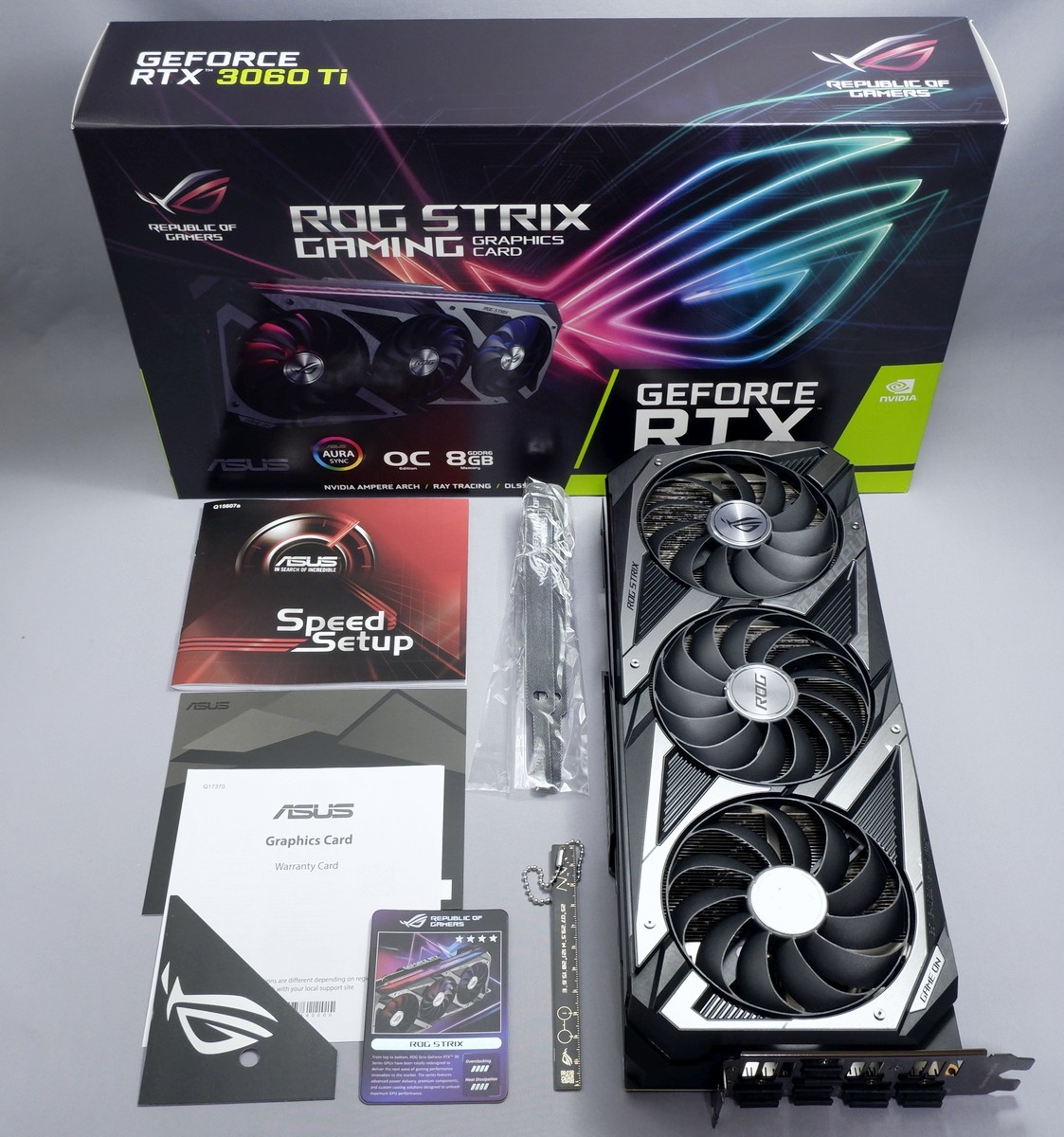 ASUS GeForce RTX3060Ti 8GB ROG-STRIX-RTX3060TI-O8G-GAMING 非LHR