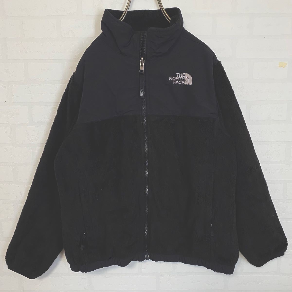 US規格 THE NORTH FACE ザノースフェイス デナリ ガールズL 黒 フリースジャケット