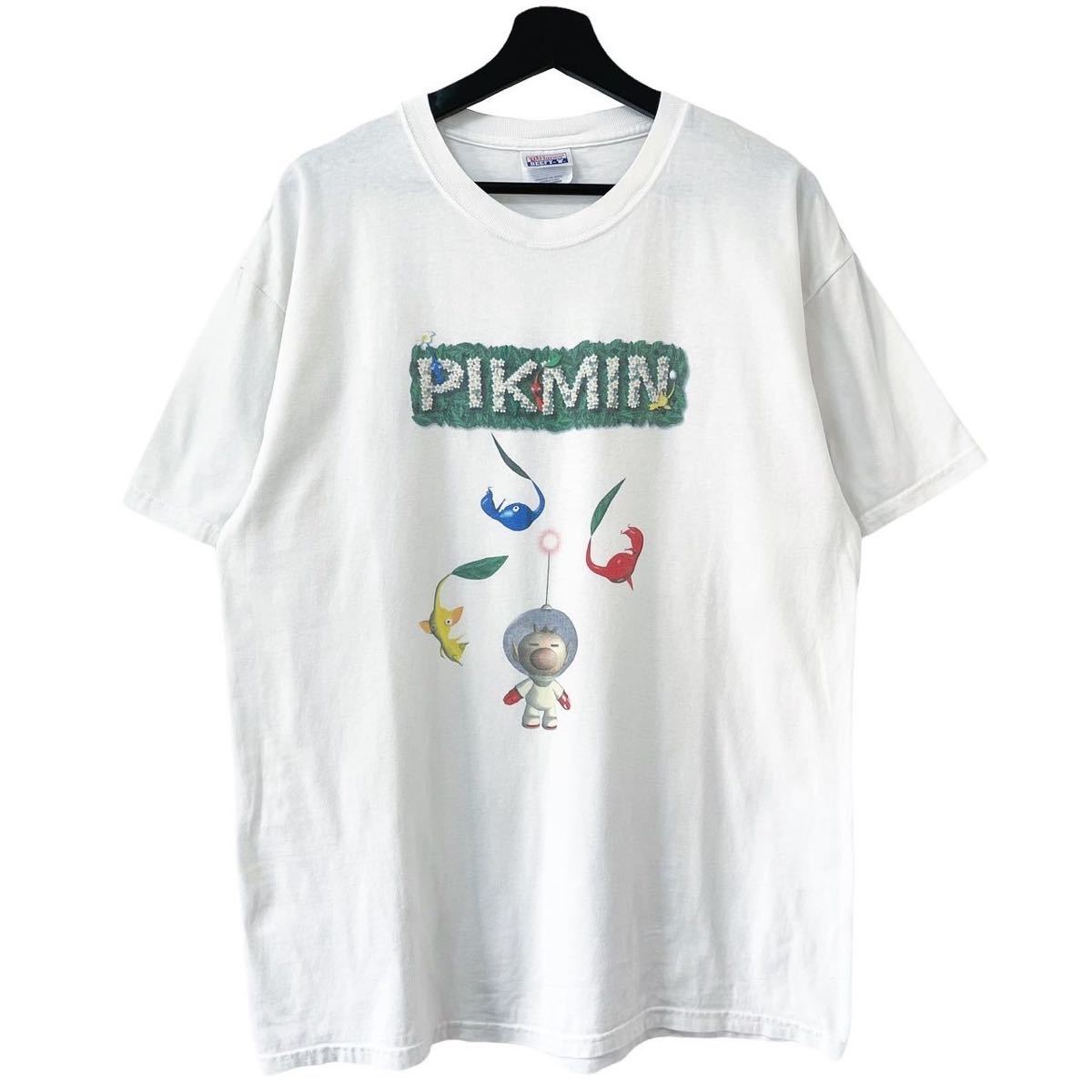 ■超激レア■2001s PIKMIN 任天堂 ゲームキューブ 初期 プロモ Tシャツ L XL ピクミン ゲーム GAME CUBE 90s ビンテージ