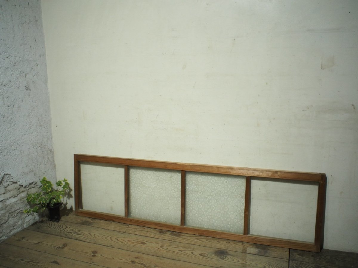 ≪超目玉☆12月≫ ガラス戸 タF0263◇(3)【H49cm×W178,5cm