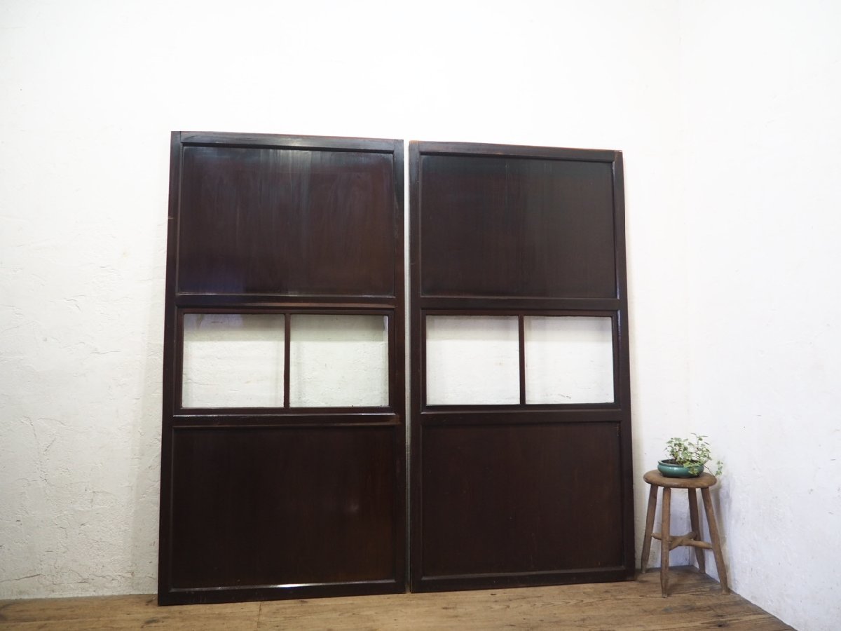 定番の冬ギフト 波ガラス戸 タF0611◇【H175,5cm×W89,5cm】×2枚