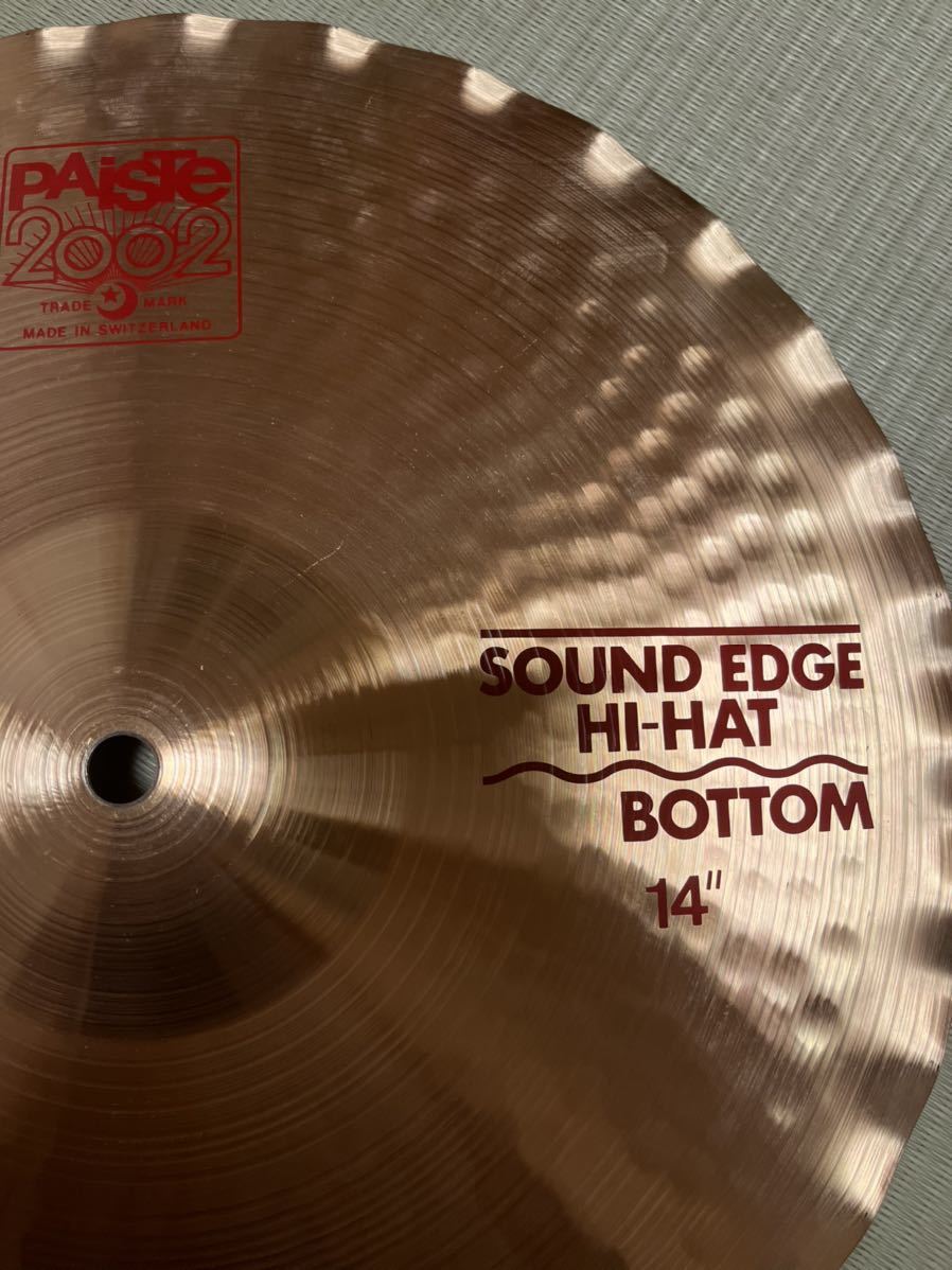 Paiste パイステ 2002 Sound Edge HiHat 14” ハイハット シンバル