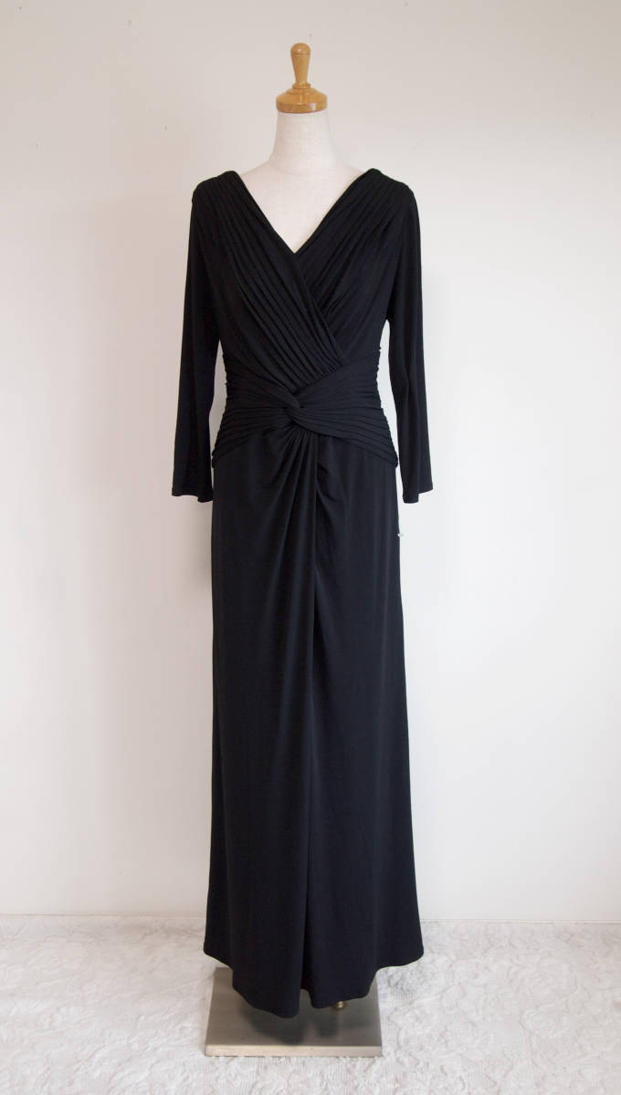 TADASHI SHOJI タダシショージ BLACK ロングフォーマルドレス 「L