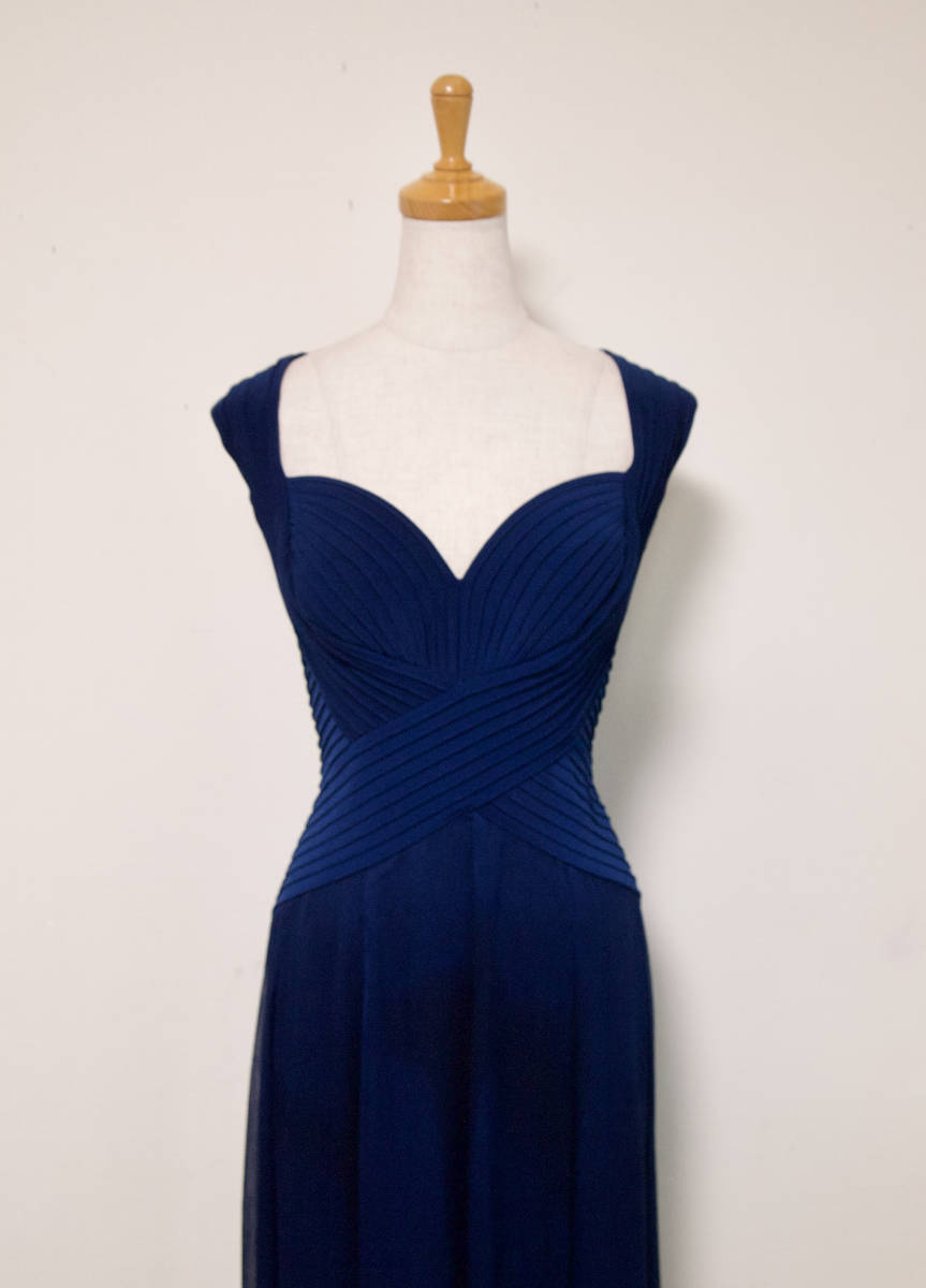 TADASHI SHOJI タダシショージ NAVY ロングフォーマルドレス 「S